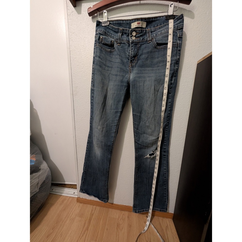 Levis 526 Jeans Womens Slender Bootcut Denim Flap Pocket Size 6S/C - Picture 8 of 13